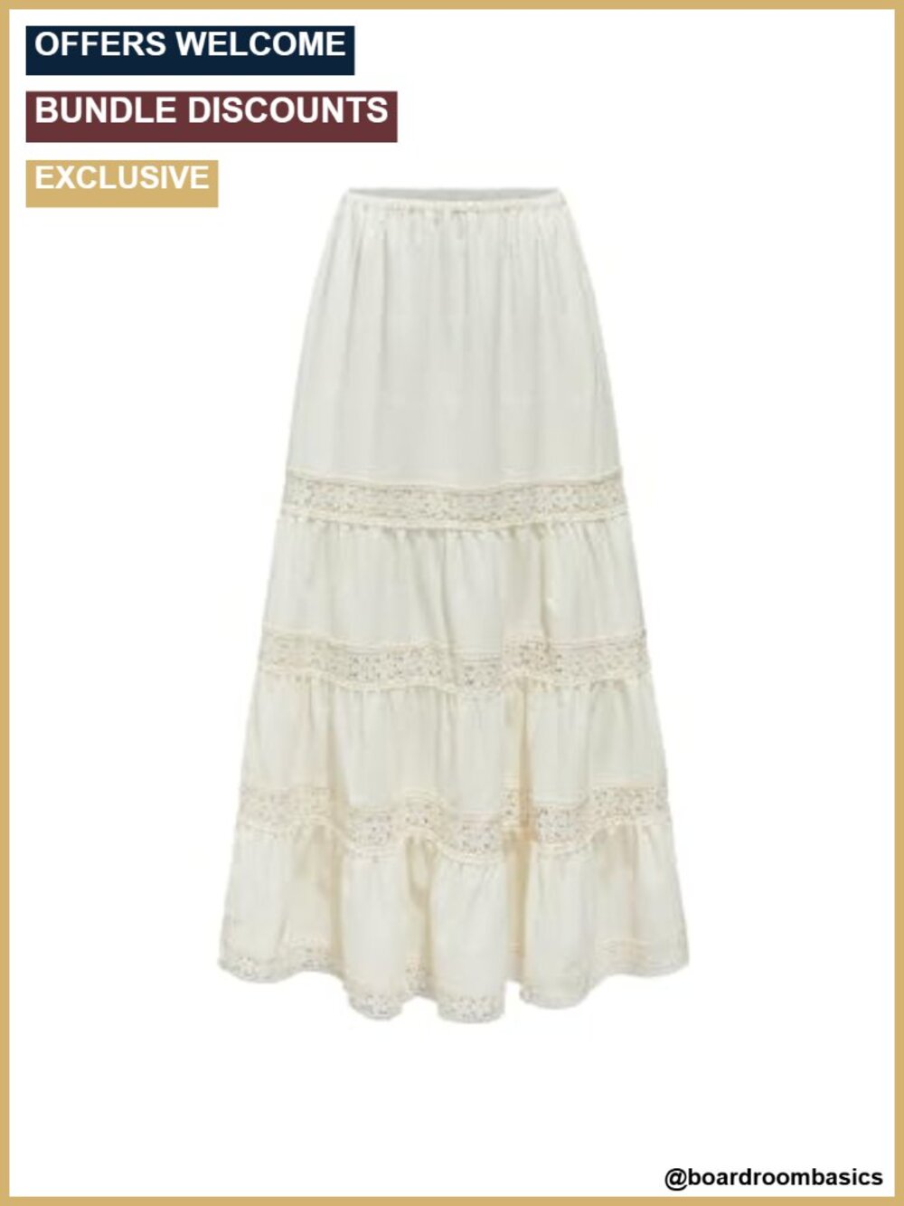 Woven Tiered Ruffle Hem Maxi Skirt – Floral Vacation Beach Style